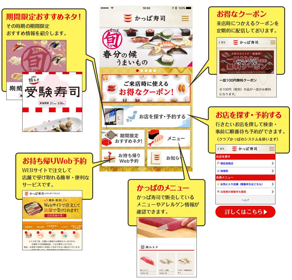 かっぱ寿司アプリ