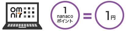 オムニ7でnanacoポイントが利用できる